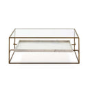 Table basse Verre/Marbre ZENIA