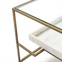 Table basse Verre/Marbre ZENIA
