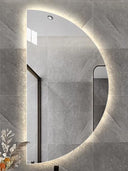 Lighted mirror with a sleek and modern design