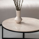 Table basse en marbre Crema Marfil – Élégance naturelle