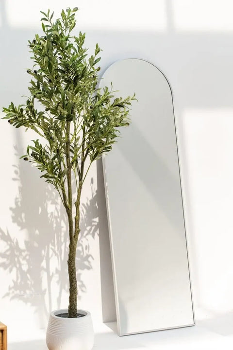 Miroir Mural Grand Format – Forme Arquée et Design Minimaliste