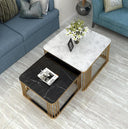 Set of three square nesting tables