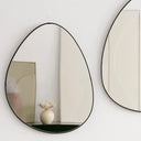 Paire de Miroirs Mural Design – Formes Fluides et Naturelles