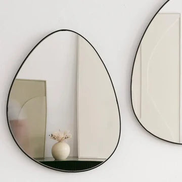 Paire de Miroirs Mural Design – Formes Fluides et Naturelles