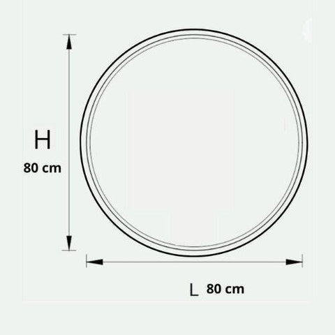 Miroir rond design “DUNEA” pour salle de bain moderne