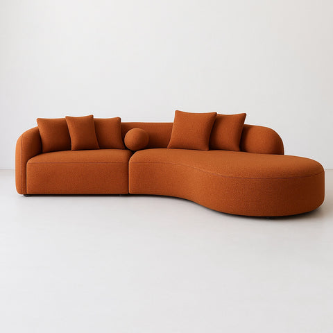 Canapé LUNZEN – Modèle Incurvé, Design Confort & Élégance