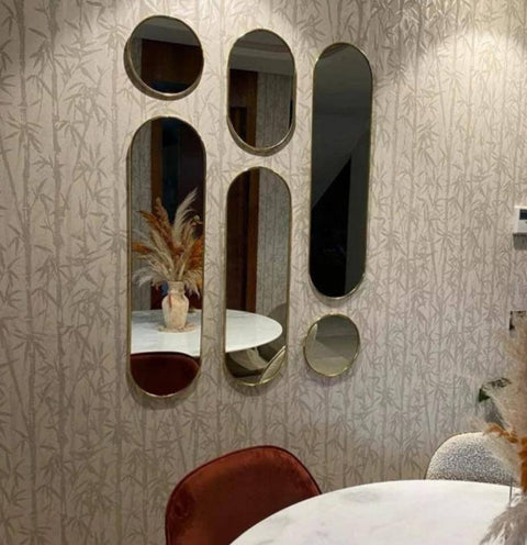 Miroir décoratif “EDELIA” – charme floral et douceur visuelle pour vos murs