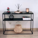 Console avec étagère & marbre