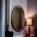 Miroir décoratif ovale inspiré du design des années 50