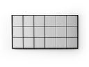 Miroir fenêtre grand format 210x120 cm – finition noire mate