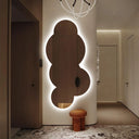 Miroir mural LED Cloudy au design organique