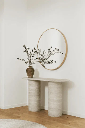 Miroir Rond à Cadre Doré – Disponible en 7 Diamètres