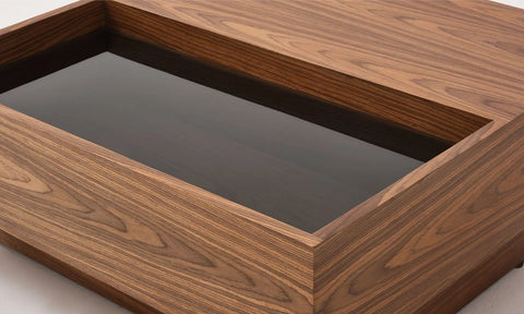 Table Basse en Bois & Verre Sécurisé – Design Moderne & Élégant | BAVION