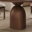 Table à Manger Ronde “SOLENA” en Bois – Design Chic Sans Chaises