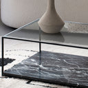 Table basse Khénifra – Marbre noir raffiné