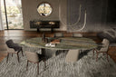 VLORY Dining Table – Ceramic Top & Steel Legs, Contemporary Design