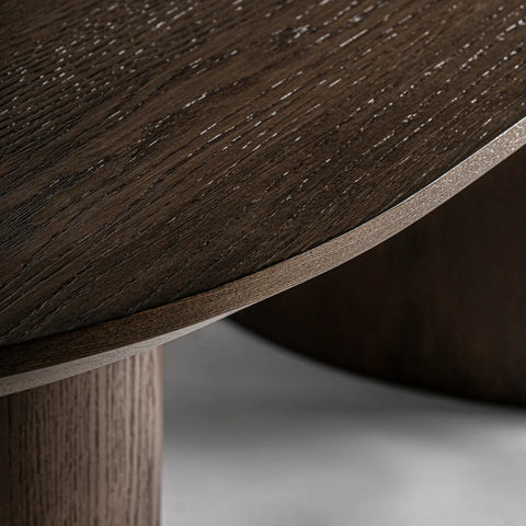 Table à Manger MORVIA – Bois Chêne Marron 270x120 cm, Design Élégant