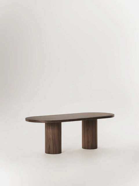 Table NOLVIA – Plateau Latte Massif Plaqué Noyer