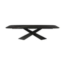 Table CERAVIA – Plateau en Céramique & Pieds en Acier, Design Contemporain