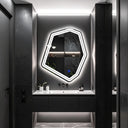 Miroir de salle de bain & lavabo LED sablé au laser SAVÉLIA
