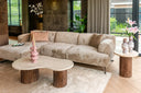Table basse en travertin (Selvaggio)