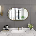 Miroir Ovale pour Salle de Bain – Élégance Murale et Finition Moderne