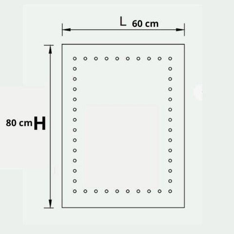 Miroir Éclairé LED ZENOVA – Ambiance Douce pour Salle de Bain Contemporaine