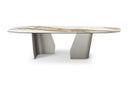 VLORY Dining Table – Ceramic Top & Steel Legs, Contemporary Design