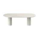 Table ovale en béton ciré (Sanya)