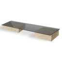 Duo table basse en travertin (trep)