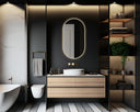 Miroir de courtoisie ovale LED Amélia