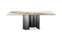 CERONIA Dining Table – Ceramic Top & Steel Legs, Contemporary Design