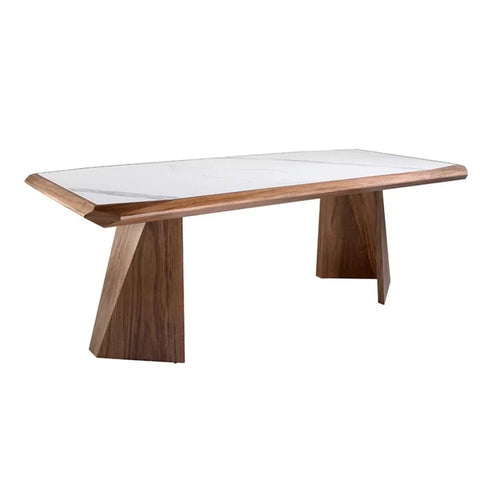 Salle à Manger Chic – Table à Manger en Céramique 220 cm, Blanc, Design Exceptionnel