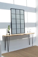 Large Black Wall Mirror – Rectangular Silhouette and Clean Finish