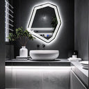 Miroir de salle de bain & lavabo LED sablé au laser SAVÉLIA