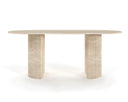 Table ovale en travertin (Verdasco)