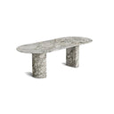Table ovale en marbre (Verde)