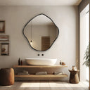 Decorative mirror with a natural silhouette