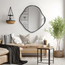 Decorative mirror with a natural silhouette