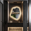 Miroir de salle de bain & lavabo LED sablé au laser SAVÉLIA