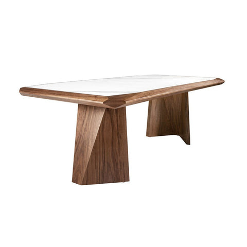 Salle à Manger Chic – Table à Manger en Céramique 220 cm, Blanc, Design Exceptionnel