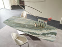 Table CERAVIA – Plateau en Céramique & Pieds en Acier, Design Contemporain