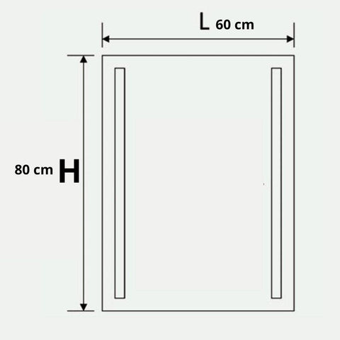 Miroir Salle de Bain LED à Double Lignes Lumineuses – Design Moderne et Élégant