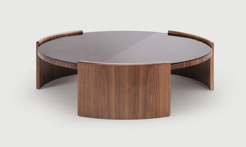 Table Basse en Bois & Verre Sécurisé – Design Moderne & Élégant | LORVIA