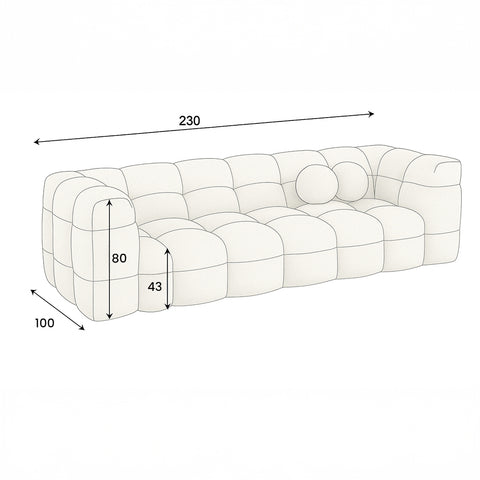 Canapé ALURIA – Confort Mousse Premium